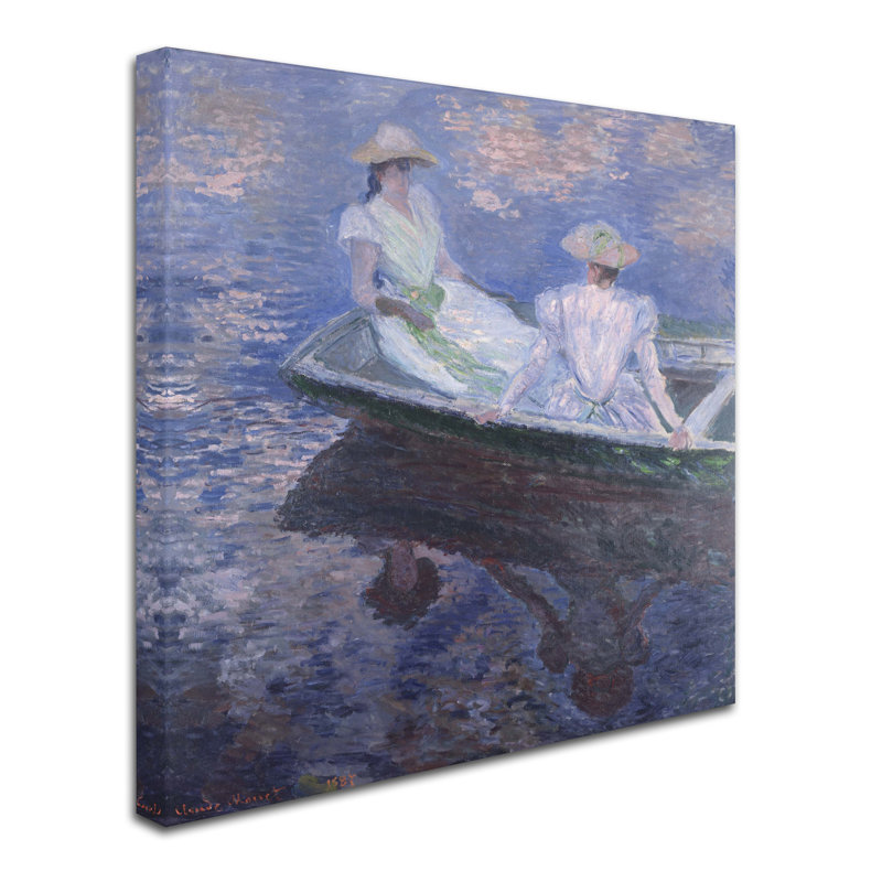 « on the bateau », reproduction sur toile tendue, H 35 po x l 35 po