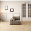 Canapé modulaire en U, beige, comprimé, sans assemblage