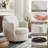 Hasbrouck 32.28'' Wide Upholstered Swivel Accent Chair Armchair-92188144