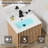 Sharee 24" Wall Mounted Modern Farmhouse Bathroom Vanity With Sink Top, Bathroom Sink Faucet, Drain, Floating Cabinet-883274442-883274446