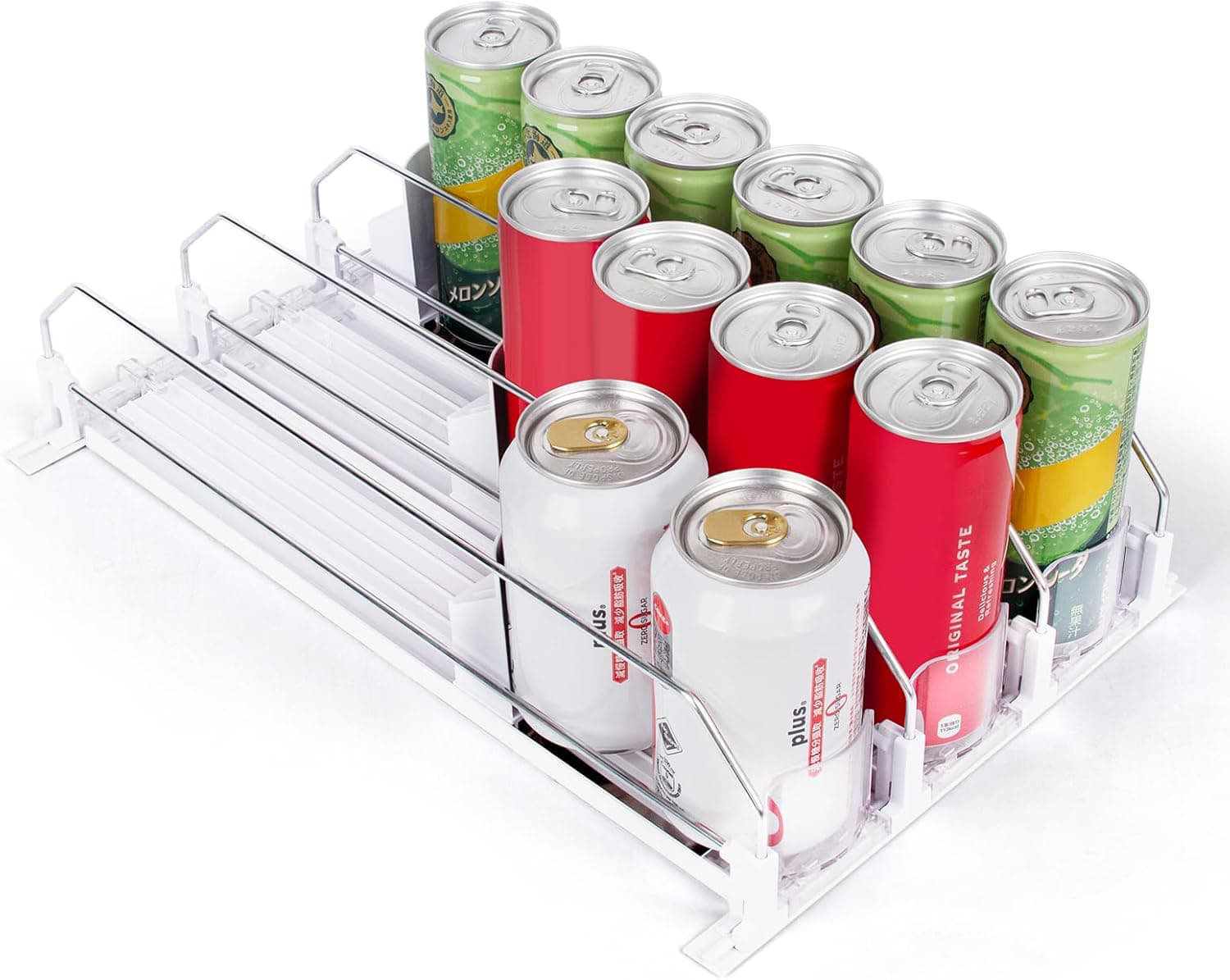 Rebrilliant Automatic Fridge Drink Dispenser Organizer With Spring ...