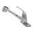 FlowCurve 8 in. Centerset 1-Handle Pull-Out Sprayer Kitchen Faucet with Deckplate in Polished Chrome