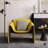 Modern Italian Luxury Crab Chair | PU Leather Armchair, Metal Frame Lounge Chair for Living Room, Bedroom & Hotel