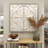 Metal Scroll Gray Wall Decor with Embossed Details