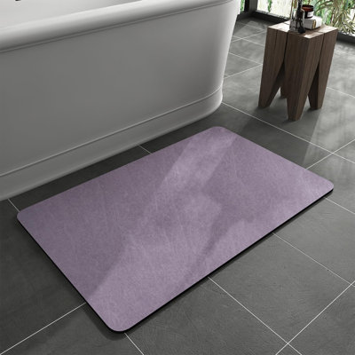 Bath Mat Rug-Rubber Backing Non Slip Quick Dry Absorbent Thin Bathroom Rugs Fit Under Door-Faux Suede Surface Bathroom Floor Mats-Shower Rug for in Front of Bathtub Shower Visit the MontVoo Store