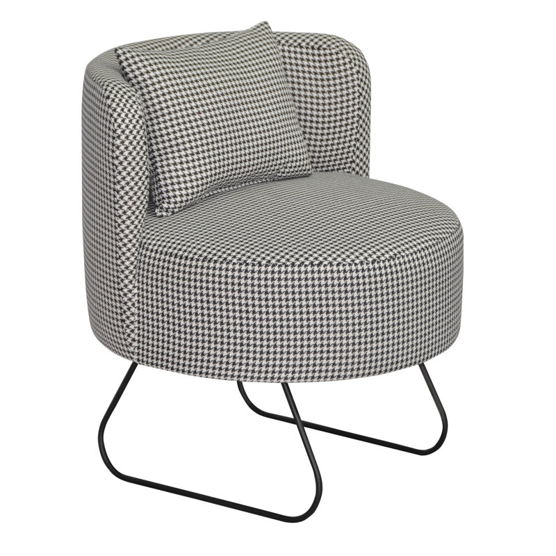 Vintage Upholstered Barrel Chair