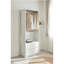 Garde-robe en bois blanc 32 po avec deux tringles Prosper