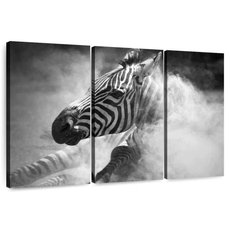 Brampt Dusty Zebra, 24" H x 38" W