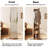360° Rotating Full Length Floor Mirror With Coat Rack, Multifunctional Storage, Solid Rubberwood, Walnut, 69"x14"-1901980951