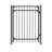 60'' H x 48'' W Black Metal Gate