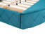 Upholstered Platform Bed With Wingback Headboard And Drawer-790169061