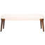 Banc rembourré en velours Lebna