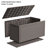 Vbal 100 Gallons Water Resistant Resin Lockable Deck Box-91218887