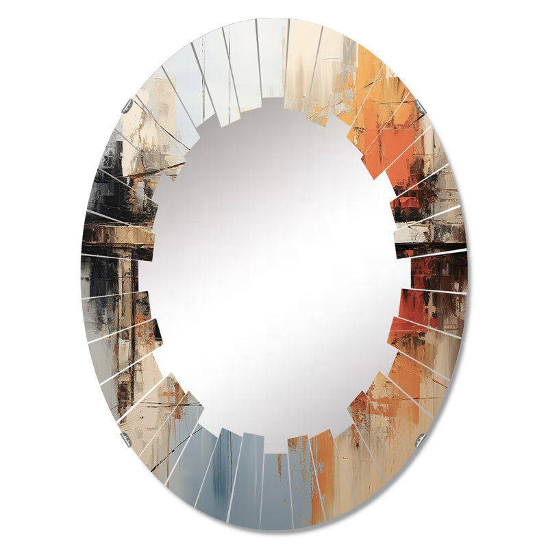 Arke - Modern Wall Mirror Oval, 30 po x 20 po