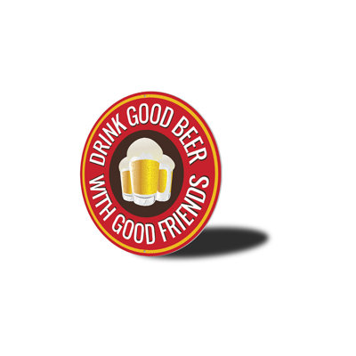 Enseigne «Drink Good Beer» Man Cave