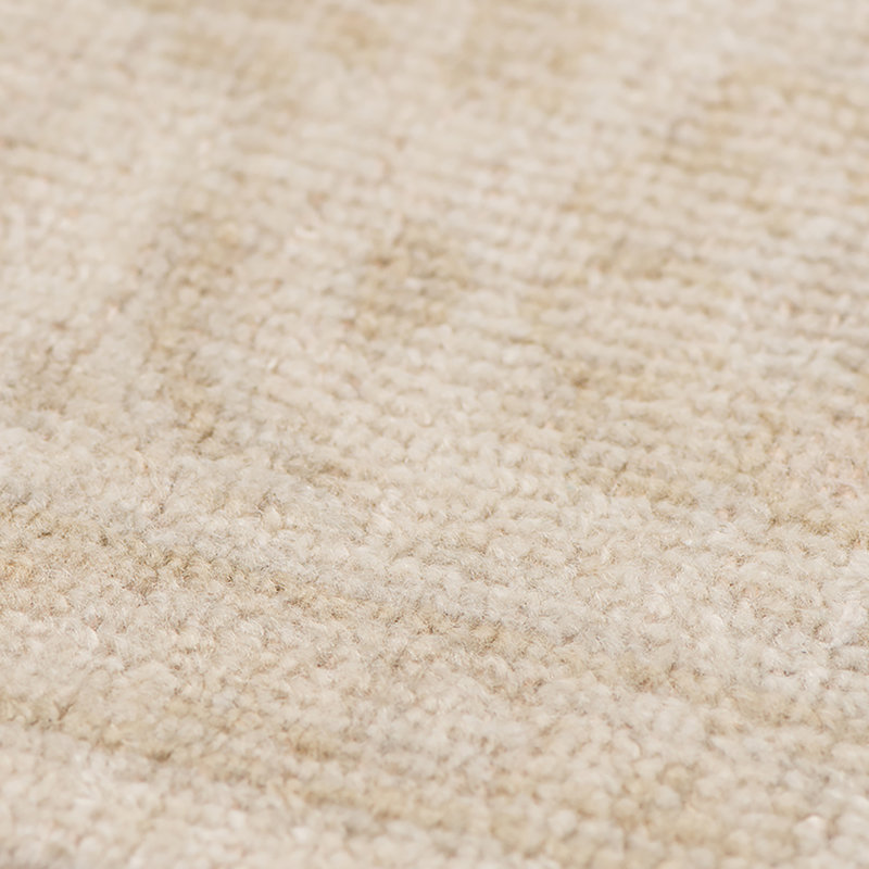 Ainsley Hand-Knotted Beige 2'x3' Rug, Rectangle 2' x 3'