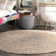 Pantanella Handmade Braided Jute/Wool Brown Rug