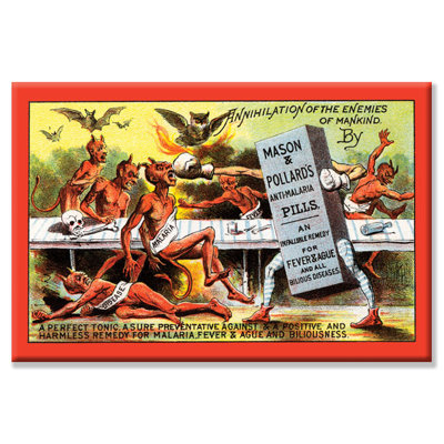 Mason and Pollard's AntiMalaria Pills Vintage Advertisment on Wrapped Canvas