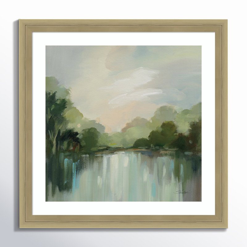" Cool Spring Day " by Silvia Vassileva, 13" H x 13" W, Champagne