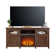 Rymann Farmhouse Fireplace TV Stand with Timer, Wood TV Console for TVs up to 78" with 23" Electric Fireplace Included