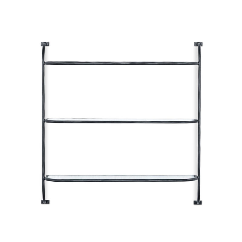 Swinton Shelf-Hammered Gunmetal, Hammered Gunmetal