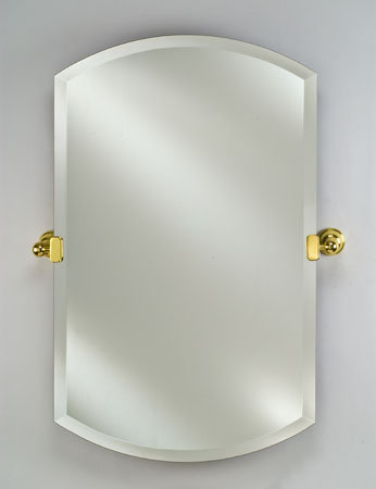 Hythe Glass Wall Mirror, Polished Chrome, 32" H x 20" W