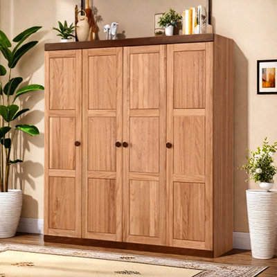 American-style Solid Wood Living Room Wardrobe