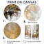 Or et blanc abstrait - art mural abstrait-114714920-114714922-114714921