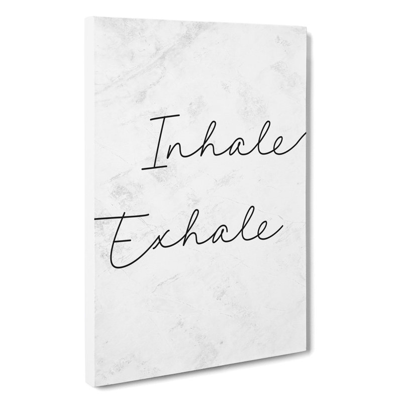 Inhale Exhale V2 - Wrapped Canvas, 91cm H x 60cm W x 3cm D