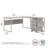 Gaythorne L-Shaped Computer Desk Office Set in Platinum Gray - Reversible-1217231430