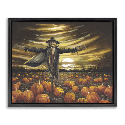 "Scarecrow in Pumpkin Field" par John Rossini