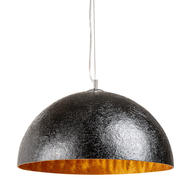 Joline 1 - Light Single Pendant, Black/Gold, 25 cm H x 50 cm W x 50 cm D