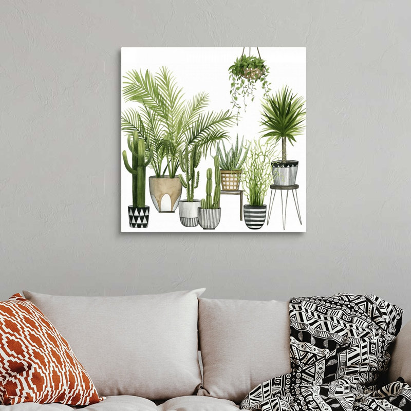 «Plant Haven II», art mural sur toile, Toile tendue, H 30 po x l 30 po x P 1,25 po