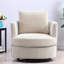 Chaises d'appoint pivotantes, chaise moderne en chenille 31,9 pouces pour la maison