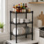 Étagère de rangement polyvalente en métal Petite étagère de rangement à 3 niveaux Étagère en fil métallique Étagères de rangement réglables pour la salle de bain Salle de lavage