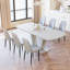 Ensemble de table de salle à manger extensible 62,99 à 78,74 po pour 2 à 8 personnes-1242519732