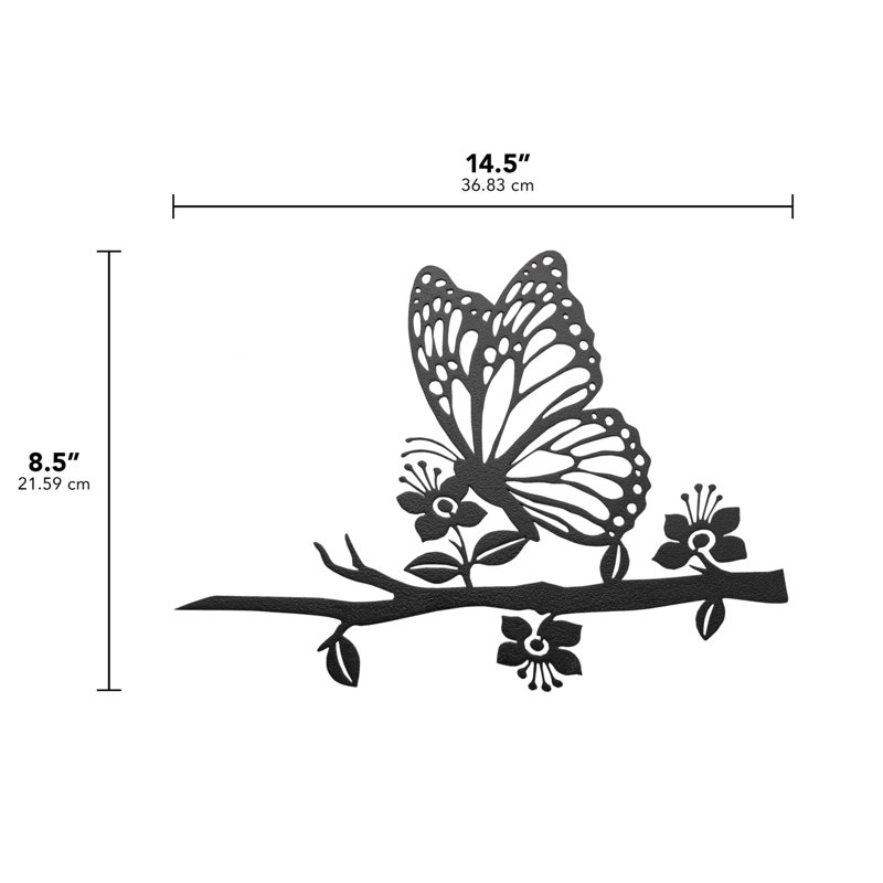Tree Spike Silhouette - Butterfly