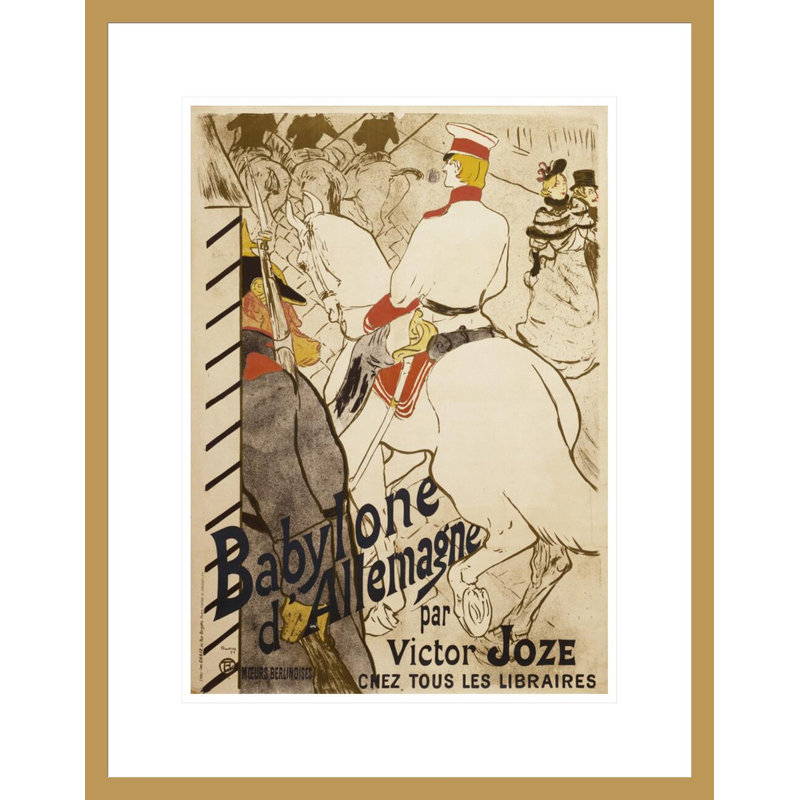 «Babylone Allemagne» par Henri de Toulouse-Lautrec, impression giclée encadrée, H 21,75 po x l 17,09 po