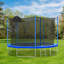 Trampoline de cour arrière 12 'avec enceinte de sécurité Audiohome