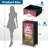 4 Drawer Dresser for Bedroom, Narrow Chest of Drawers, Wooden Top and Study Iron Frame 18"x37.5"-(WxH)