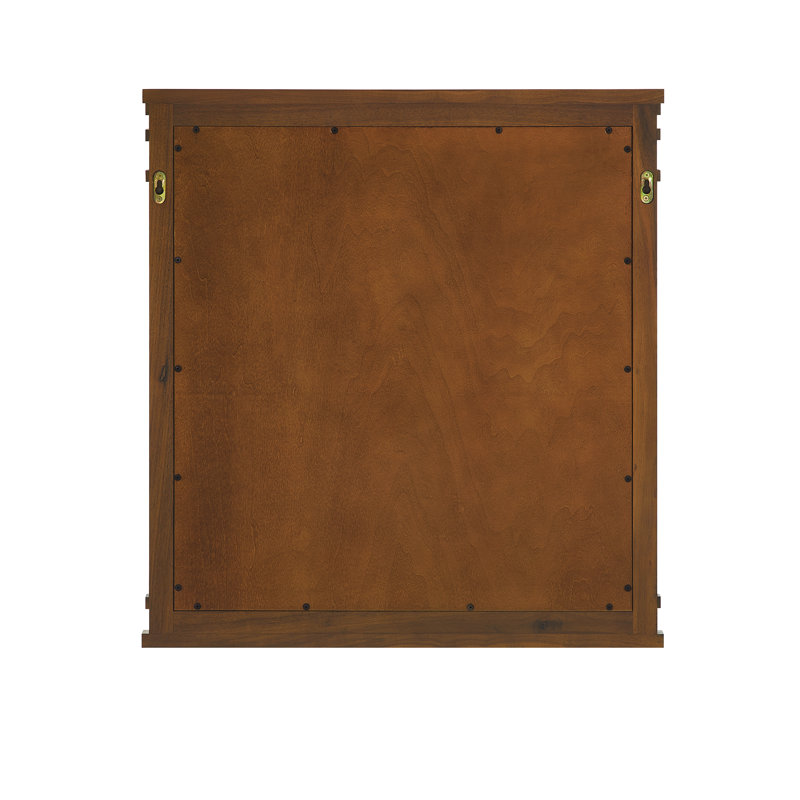 Lankford Wood Mirror, 28 x 1.25 x 30, Walnut