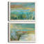 Grassy Beach - Ensemble de 2 peintures sur toile encadrées-302925810-302925815