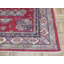 Tapis de zone en laine rouge/bleu 4 pi 9 po x 5 pi one-of-kind à la main noué la Bechtold