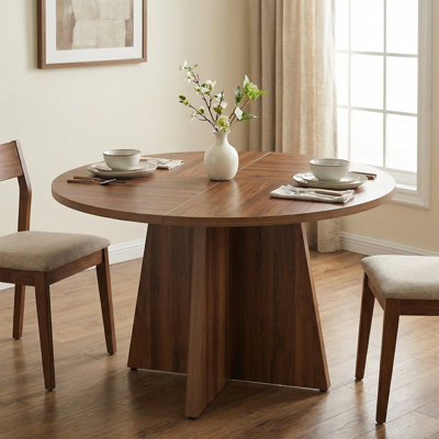Amarachi Round Dining Table for 4 Farmhouse Kitchen Table