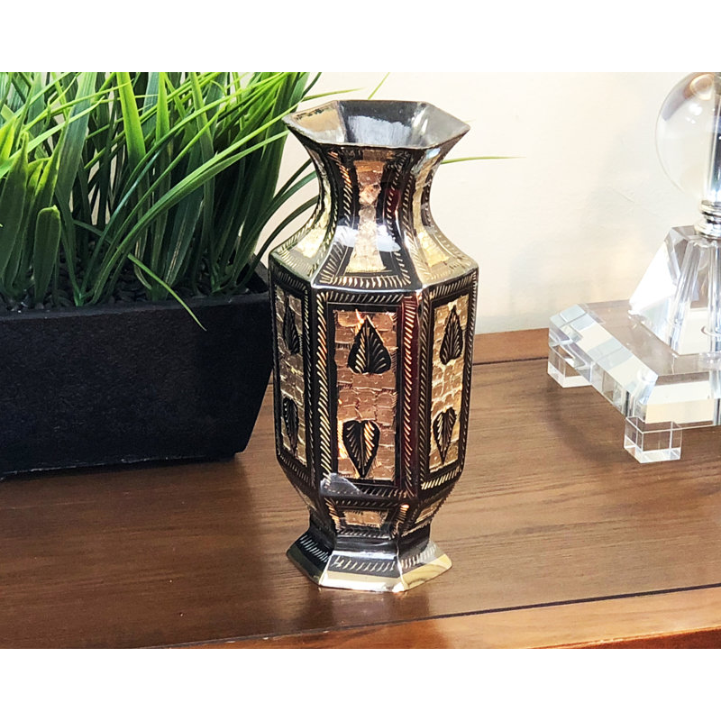 Tioga Handmade Metal Decorative Bottle