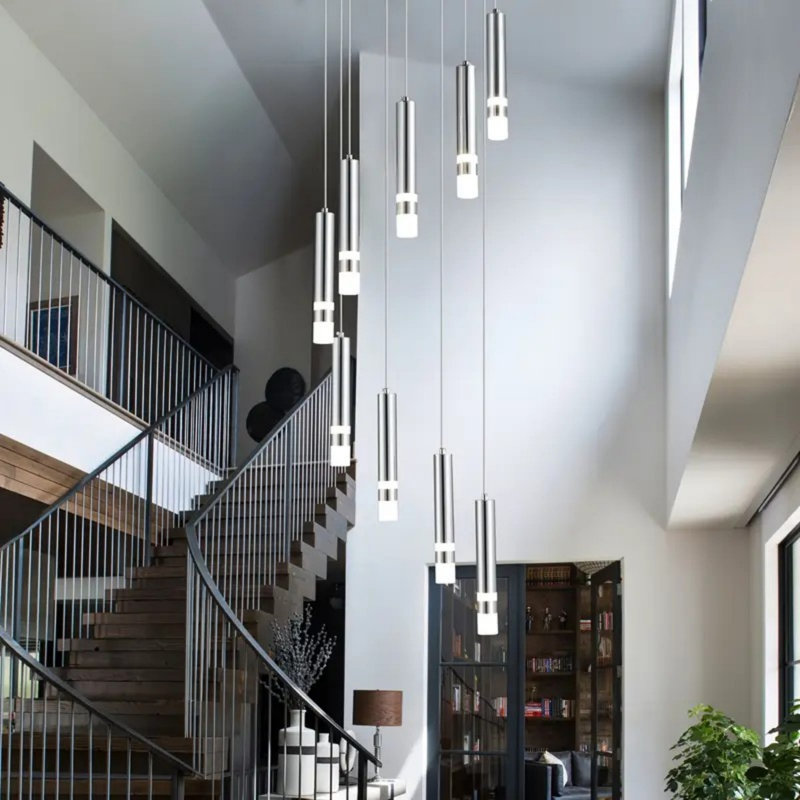 Luminaire suspendu 9 lumières à DEL 9 lumières