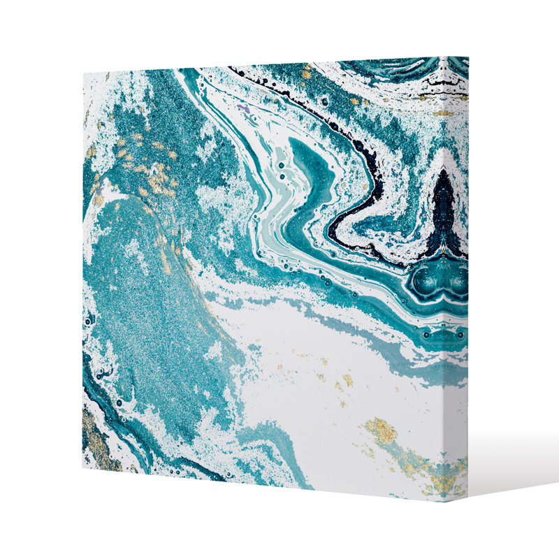 Blue Marble Canvas Print by Andrew Lee - Wrapped Canvas Print, 90cm H x 90cm W x 4cm D