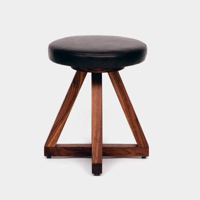 X Solid Wood Accent Stool