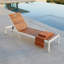 Lit de jour ergonomique inclinable pour le patio avec dossier réglable à 6 positions - Chaise longue d'extérieur pour la plage ou la cour-428859712