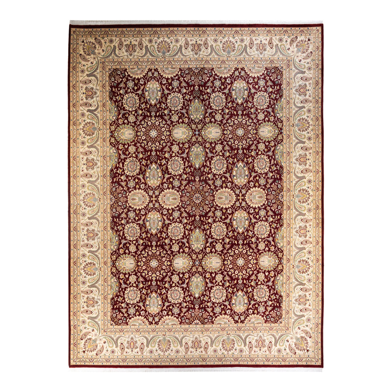 Classic One-of-a-Kind 9' 2" x 12' 7" Hand Knotted Area Rug